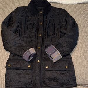 Barbour Black Quilted Utility Jacket